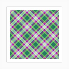 Plaid Fabric 136 Art Print