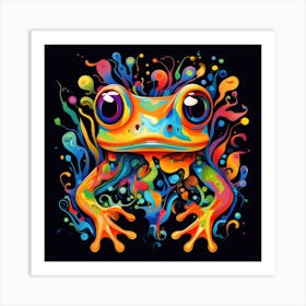 Colorful Frog 3 Art Print