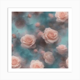 Pink Rose print Art Print