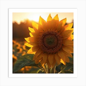 sun flower Art Print