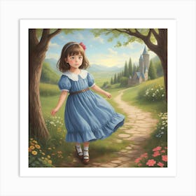 The pathway of childhood dreams Art Print