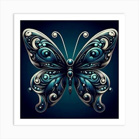 Dark Butterfly Art 1 Art Print