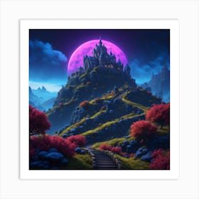 Castle On A Hill Art Print