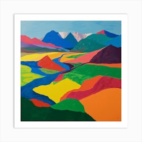 Abstract Travel Collection Kyrgyzstan 5 Art Print