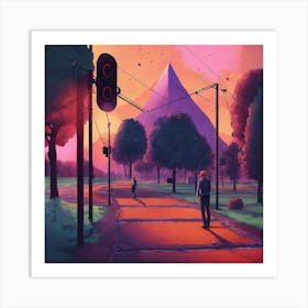 Yggsadril On A Crossroad Art Print