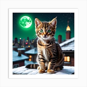 Gorgeous Tabby Cat Art Print