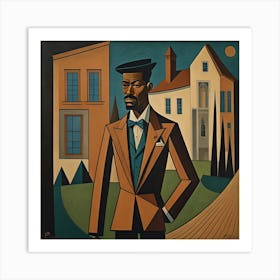 Man In Suit Art Print