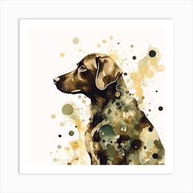 Chocolate Labrador Retriever Art Print