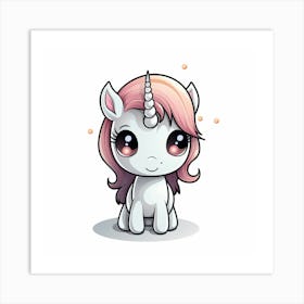 Cute Unicorn 329 Art Print