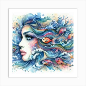 Mermaid 9 Art Print