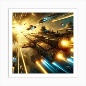 Solar Navy Converted Art Print