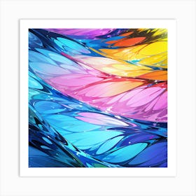 Abstract series: Irisdescent II Art Print