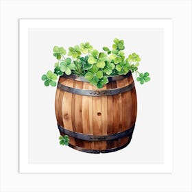 Barrel Of Shamrocks (3) Art Print