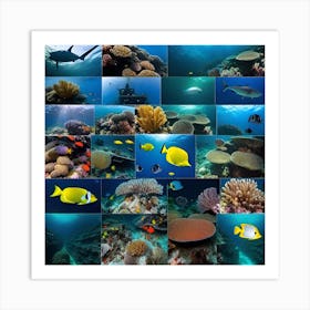 Coral Reefs Art Print