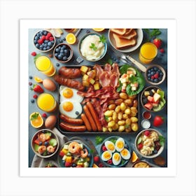 Breakfast In Bed Art Print