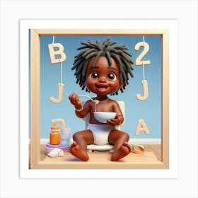 Baby Nursery and alphabet wall art 4 Art Print