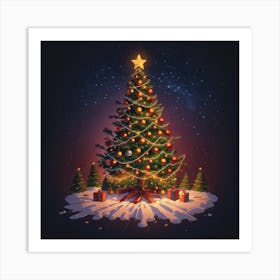 Christmas Tree 1 Art Print