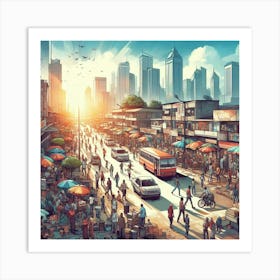 Cityscape Art Print