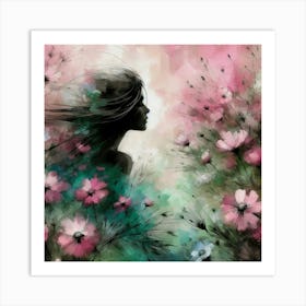 abstract woman 3 Art Print