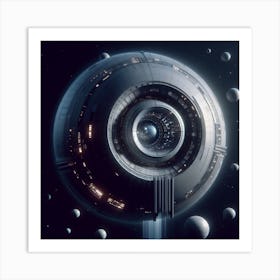 Futuristic Spaceship 35 Art Print