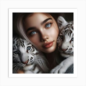 White Tiger 50 Art Print