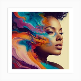 Portrait Of African American Woman Art Print