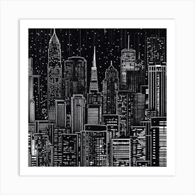 New York City Skyline 14 Art Print