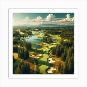 Golf course Art Print