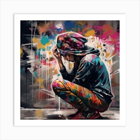 Graffiti Girl Art Print