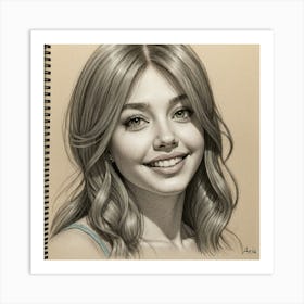 Portrait Of A Young Girl 4 Art Print