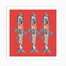 Drag Queen Sardine Art Print