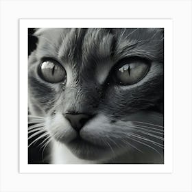 Cat Portrait 4 Art Print