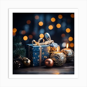 Elegant Christmas Gift Boxes Series010 Art Print