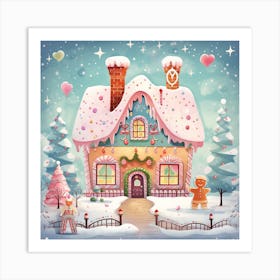 Gingerbread House 10 Art Print