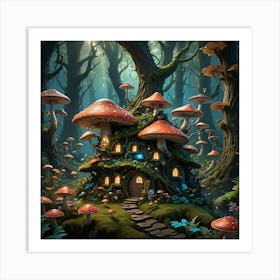 Fairy House In The Forest 6 Art Print