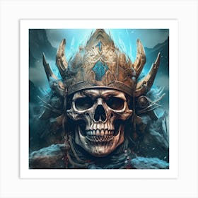 Viking Skull Art Print