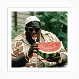 Notorious Watermelon Art Print