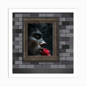 Rose In A Frame Art Print