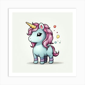 Cute Unicorn 404 Art Print