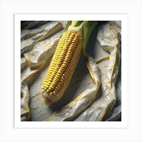 Sweetcorn As A Frame Perfect Composition Beautiful Detailed Intricate Insanely Detailed Octane Ren (1) Art Print