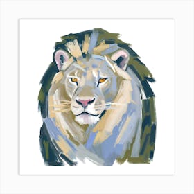 White Lion 04 Art Print