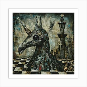 Checkmate in the Mechanical Kingdom Art Print