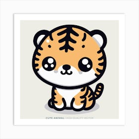 Cute Tiger 17 Art Print