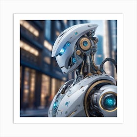 Futuristic Robot 14 Art Print