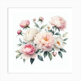 Peonies 3 Art Print