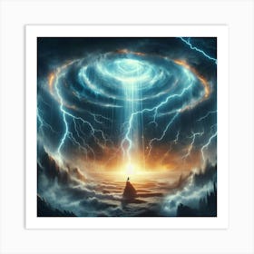 Lightning In The Sky 42 Art Print