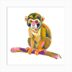 Squirrel Monkey 04 Art Print