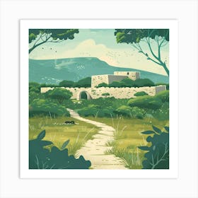 Castle In The Woods Art Print