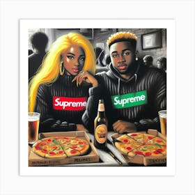 Supreme Pizza 6 Art Print
