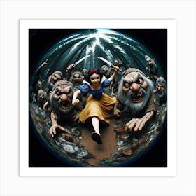 Snow White And The Seven Dwarfs 11 Art Print